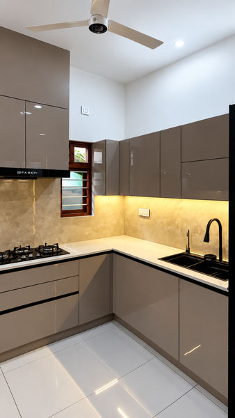 Modular kitchen area design three